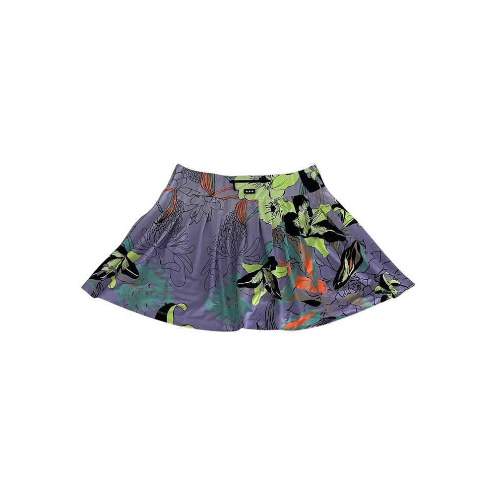 Jamie Sadock Golf Skort Women Size 10 Purple Multi‎ Floral Athletic Active Mini - Picture 3 of 11
